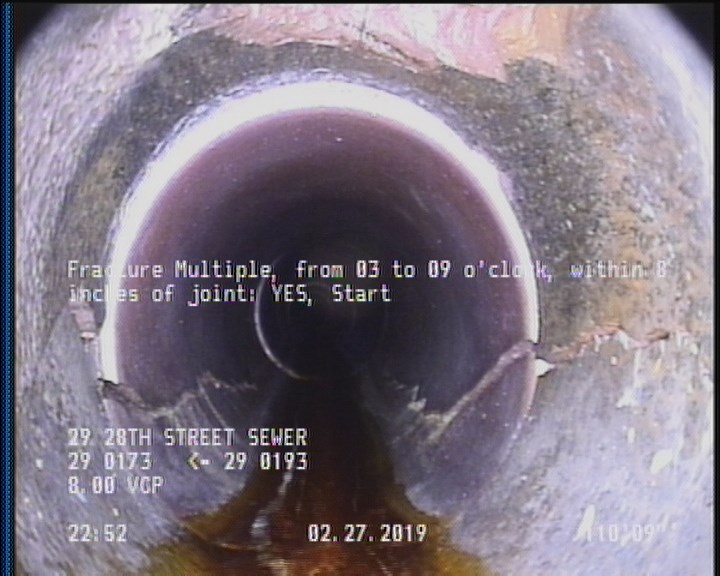 Fracture Multiple, from 03 to 09 o'clock, within 8 inches of joint: YES, Start