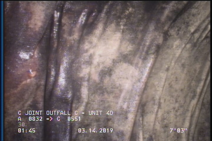 Lining Failure Wrinkled, from 07 to 05 o'clock, within 8 inches of joint: YES