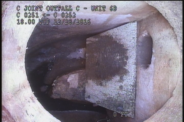 Downstream Manhole, Survey Begins - 11:27AM
