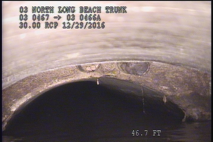 Downstream Manhole, Survey Ends - ZOOMED TO MH 0466A