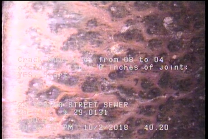 Crack Multiple, from 08 to 04 o'clock, within 8 inches of joint: YES, Start
