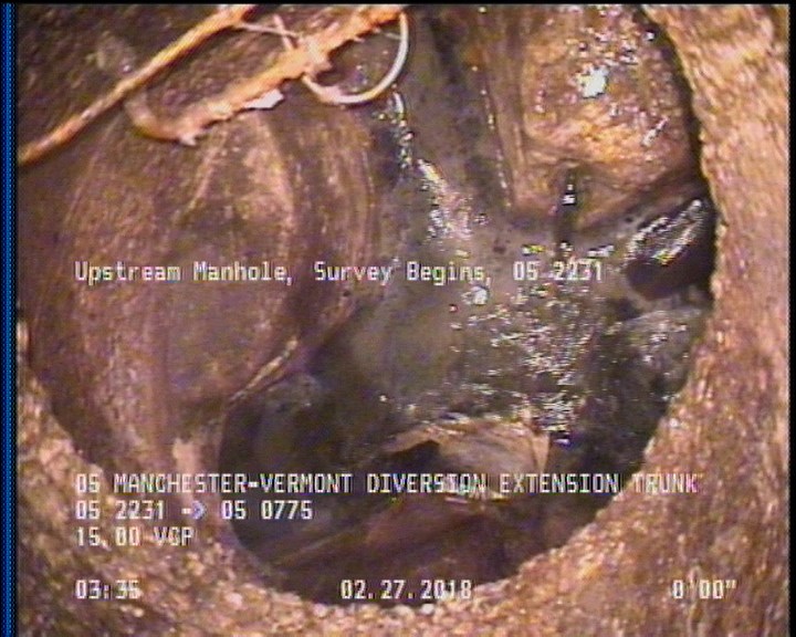 Upstream Manhole, Survey Begins - 05 2231