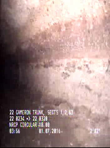 Deposits Attached Grease, 5 %of cross sectional area, from 03 to 09 o'clock, , within 8 inches of joint: YES, Start