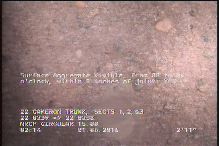 Surface Aggregate Visible, from 08 to 04 o'clock, within 8 inches of joint: YES, Start