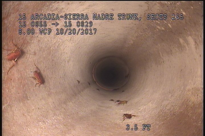 Surface Spalling, from 07 to 05 o'clock, within 8 inches of joint: YES, Start