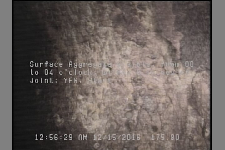 Surface Aggregate Visible, from 08 to 04 o'clock, within 8 inches of joint: YES, Start