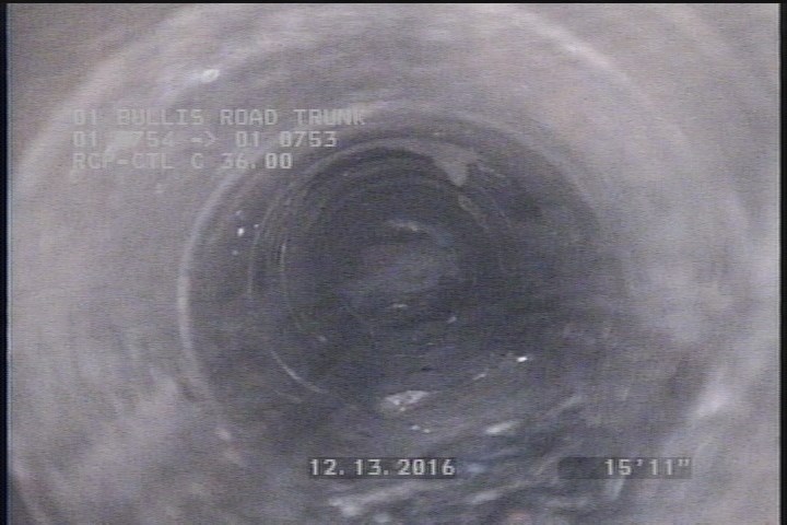 Upstream Manhole, Survey Begins - 1:15 PM