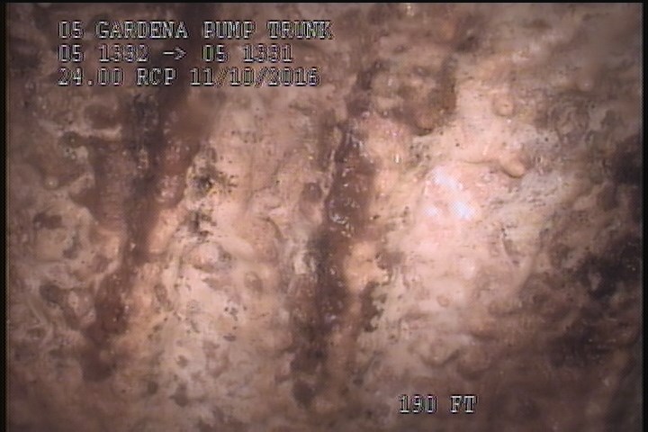 Surface Reinforcement Visible, from 11 to 01 o'clock, within 8 inches of joint: YES - CIRCUM REBAR UNDER MAG COAT