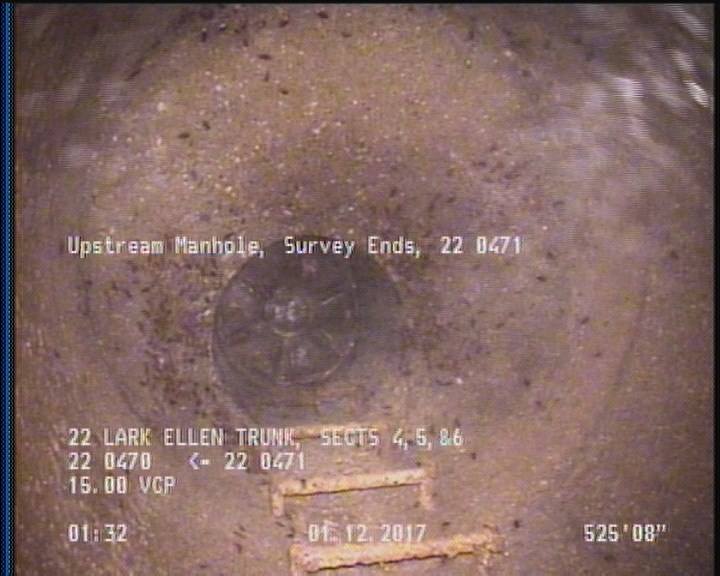 Upstream Manhole, Survey Ends - 22 0471
