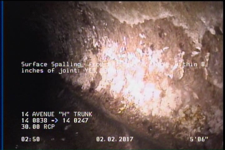 Surface Spalling, from 09 to 03 o'clock, within 8 inches of joint: YES, Start