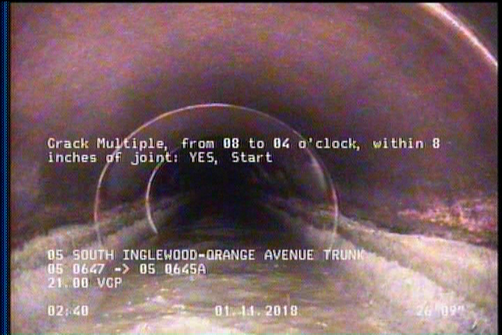 Crack Multiple, from 08 to 04 o'clock, within 8 inches of joint: YES, Start