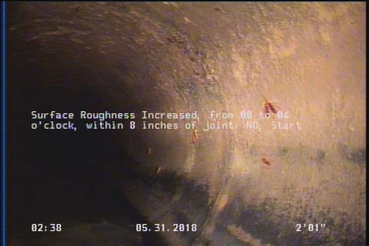 Surface Roughness Increased, from 08 to 04 o'clock, within 8 inches of joint: NO, Start
