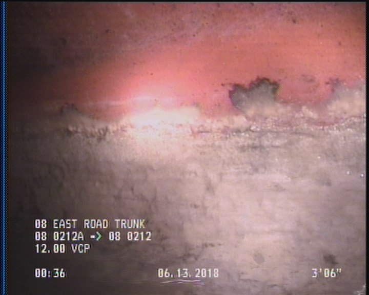 Deposits Attached Grease, 5 %of cross sectional area, from 03 to 09 o'clock, , within 8 inches of joint: YES, Start