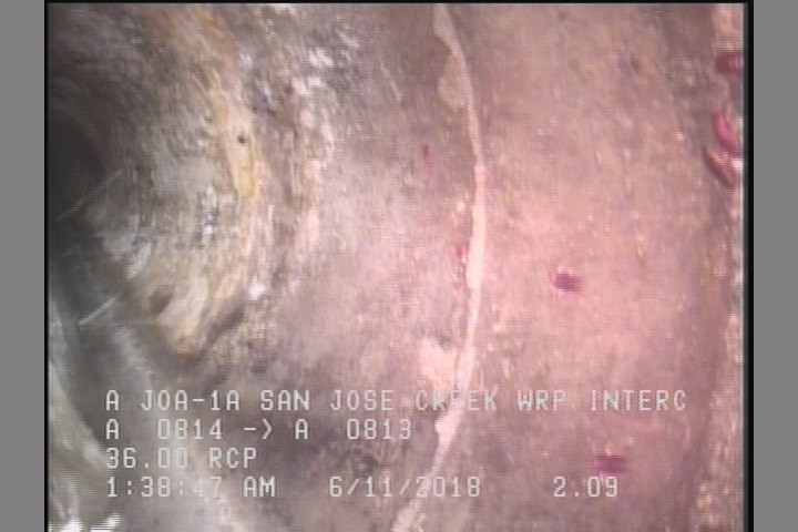 Surface Aggregate Projecting, from 08 to 04 o'clock, within 8 inches of joint: YES, Start