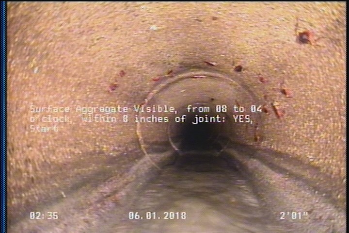 Surface Aggregate Visible, from 08 to 04 o'clock, within 8 inches of joint: YES, Start