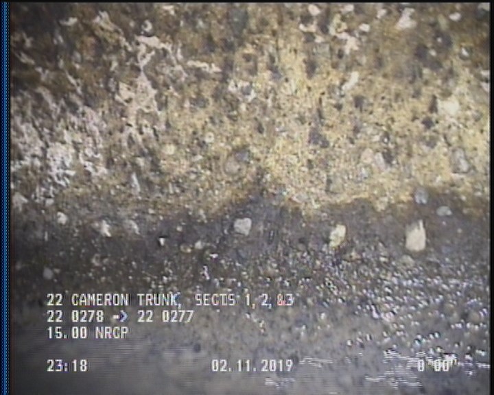 Surface Aggregate Projecting, from 08 to 04 o'clock, within 8 inches of joint: YES, Start