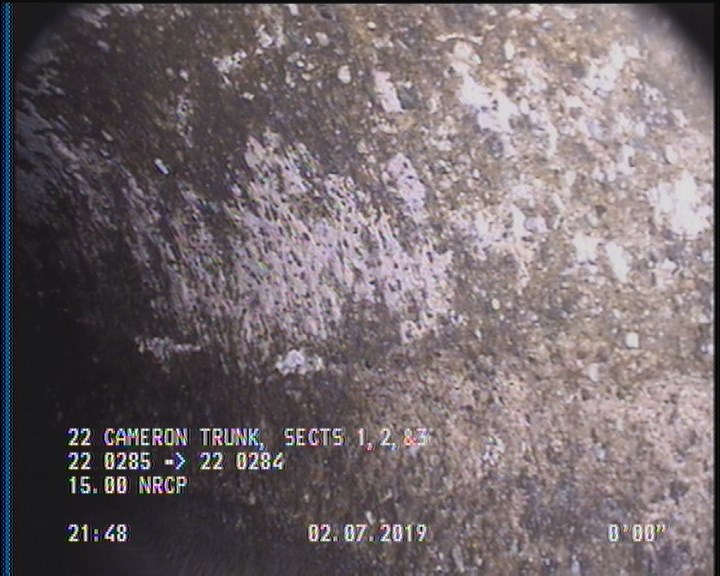 Surface Spalling, from 08 to 04 o'clock, within 8 inches of joint: YES, Start
