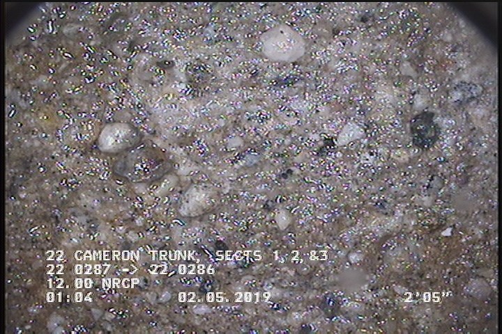 Surface Aggregate Projecting, from 08 to 04 o'clock, within 8 inches of joint: YES, Start