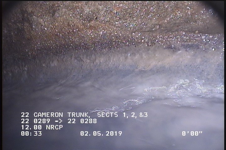 Deposits Attached Grease, 5 %of cross sectional area, from 04 to 08 o'clock, , within 8 inches of joint: YES, Start