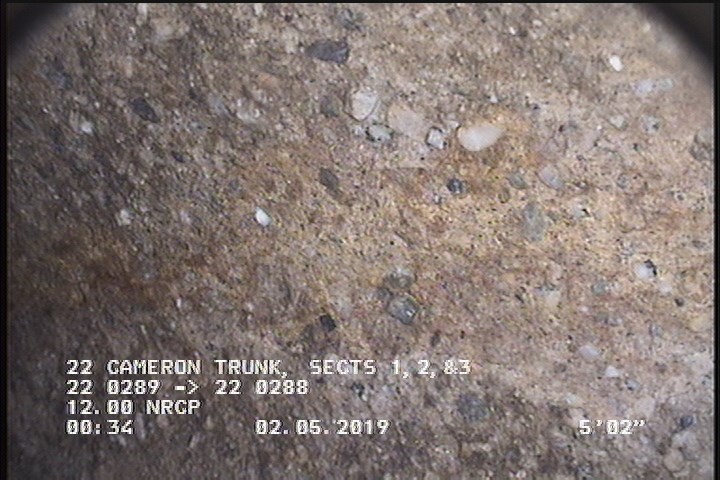 Surface Aggregate Projecting, from 08 to 04 o'clock, within 8 inches of joint: YES, Start