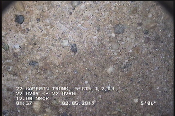 Surface Aggregate Projecting, from 08 to 04 o'clock, within 8 inches of joint: YES, Start