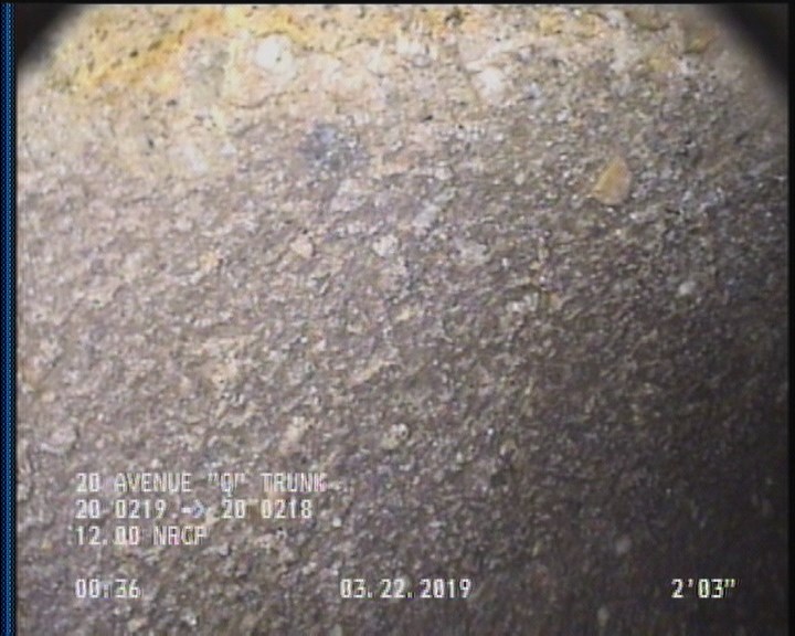 Surface Aggregate Projecting, from 08 to 04 o'clock, within 8 inches of joint: YES, Start