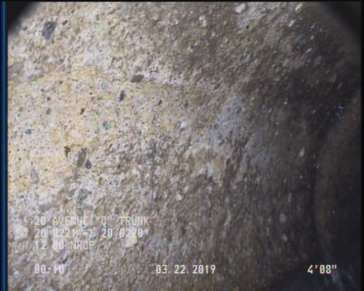 Surface Spalling, from 08 to 04 o'clock, within 8 inches of joint: YES, Start