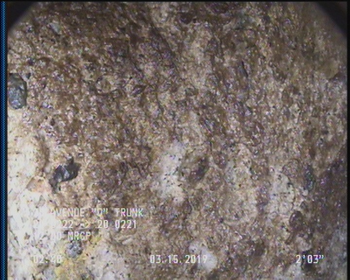 Surface Aggregate Projecting, from 09 to 03 o'clock, within 8 inches of joint: YES, Start