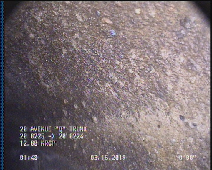 Surface Aggregate Projecting, from 08 to 04 o'clock, within 8 inches of joint: YES, Start