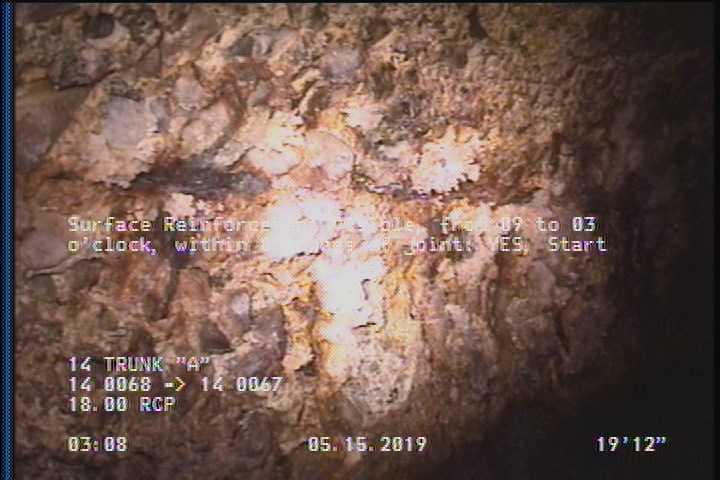 Surface Reinforcement Visible, from 09 to 03 o'clock, within 8 inches of joint: YES, Start