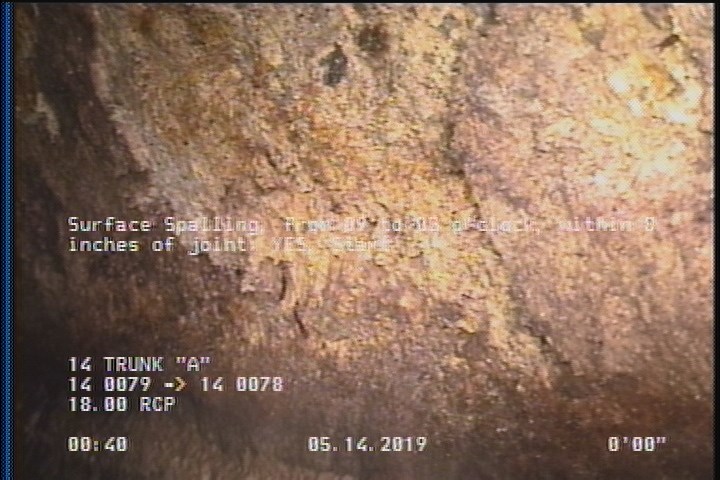 Surface Spalling, from 09 to 03 o'clock, within 8 inches of joint: YES, Start