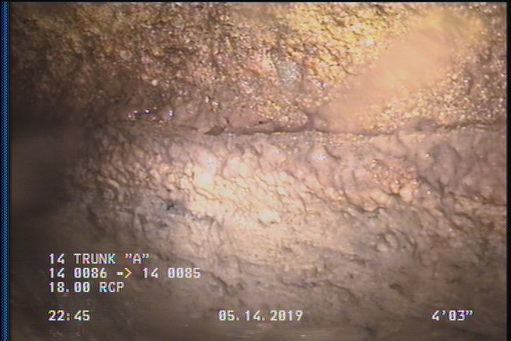 Deposits Attached Grease, 5 %of cross sectional area, from 03 to 09 o'clock, , within 8 inches of joint: YES, Start