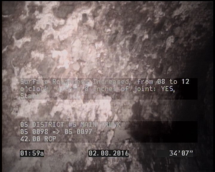 Surface Roughness Increased, from 08 to 12 o'clock, within 8 inches of joint: YES, Start