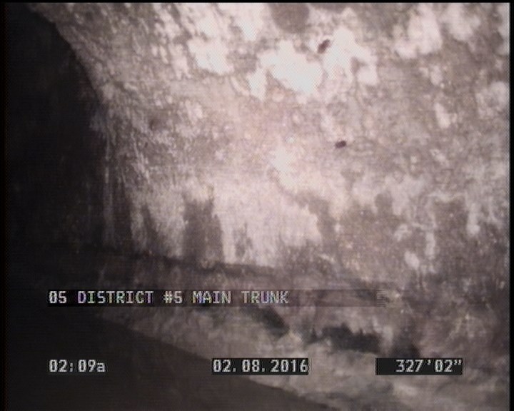 Deposits Attached Grease, 5 %of cross sectional area, from 04 to 08 o'clock, , within 8 inches of joint: YES, Finish
