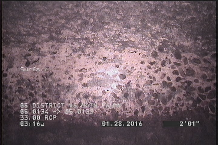 Surface Aggregate Visible, from 07 to 05 o'clock, within 8 inches of joint: YES, Start