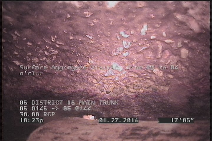 Surface Aggregate Visible, from 08 to 04 o'clock, within 8 inches of joint: NO, Start