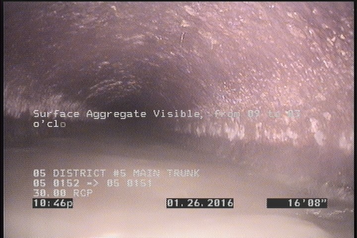 Surface Aggregate Visible, from 09 to 03 o'clock, within 8 inches of joint: NO, Start