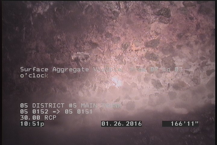 Surface Aggregate Visible, from 09 to 03 o'clock, within 8 inches of joint: NO, Finish