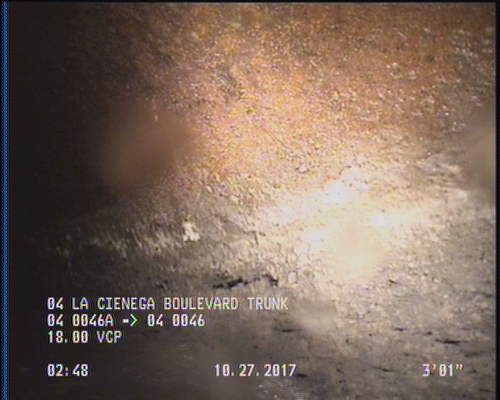 Deposits Attached Grease, 5 %of cross sectional area, from 04 to 08 o'clock, , within 8 inches of joint: YES, Start