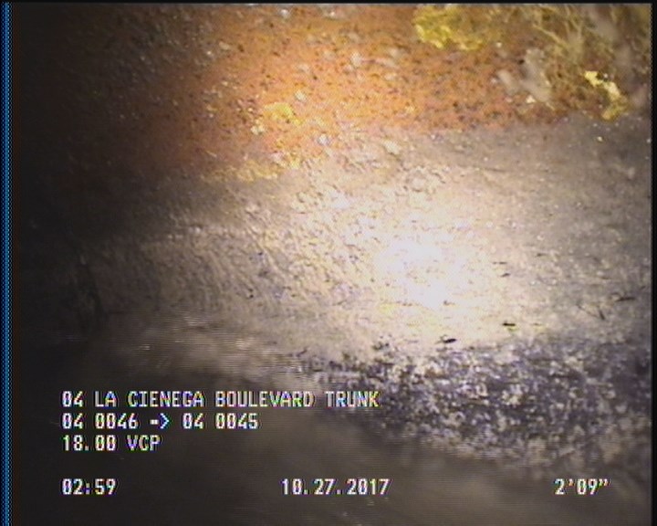 Deposits Attached Grease, 5 %of cross sectional area, from 04 to 08 o'clock, , within 8 inches of joint: YES, Start