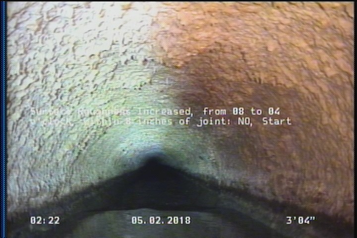 Surface Roughness Increased, from 08 to 04 o'clock, within 8 inches of joint: NO, Start