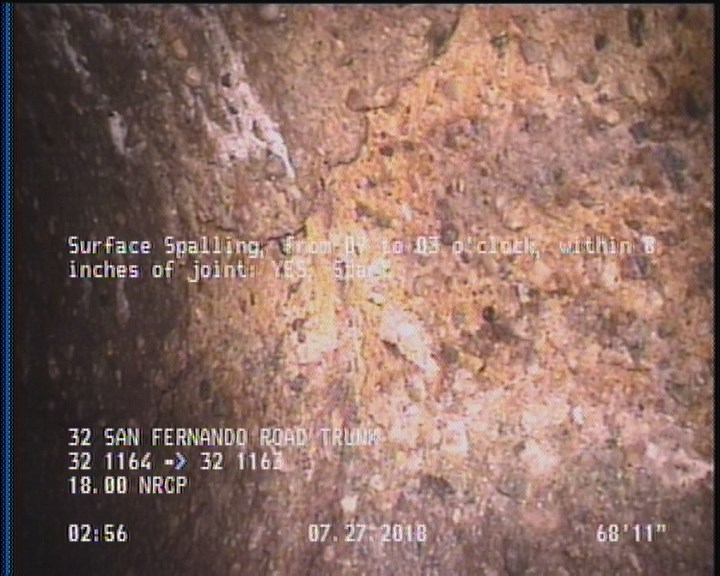 Surface Spalling, from 09 to 03 o'clock, within 8 inches of joint: YES, Start