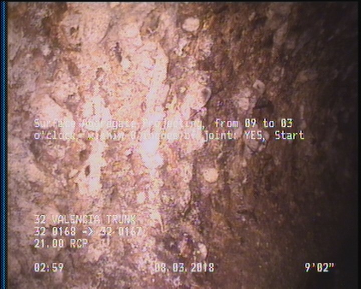 Surface Aggregate Projecting, from 09 to 03 o'clock, within 8 inches of joint: YES, Start