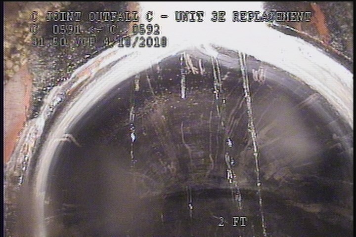 General Observation - VIEW OF THE UPLEG PIPE OF THE D/S SIPHON