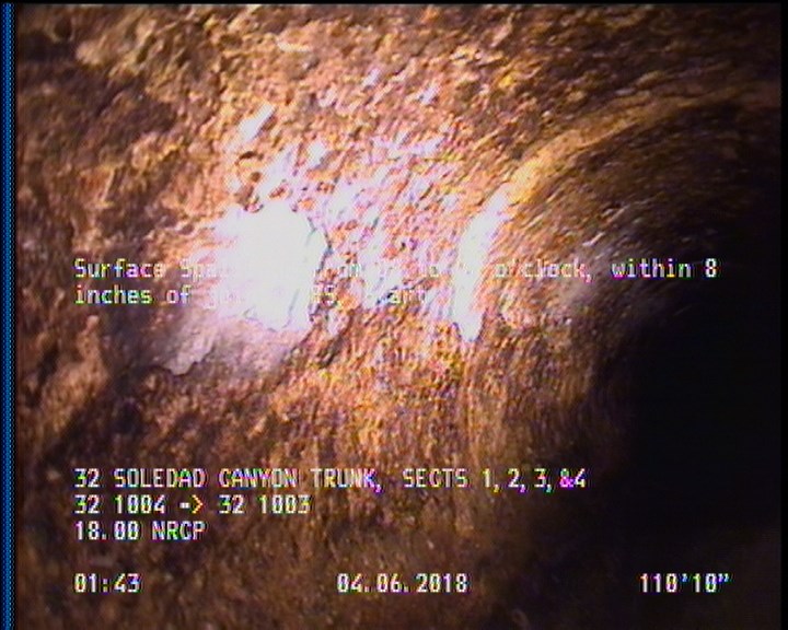 Surface Spalling, from 08 to 04 o'clock, within 8 inches of joint: YES, Start
