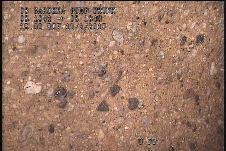 Surface Aggregate Projecting, from 07 to 05 o'clock, within 8 inches of joint: YES, Start - SEVERE AGG SPORATIC