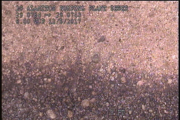 Surface Aggregate Visible, from 07 to 05 o'clock, within 8 inches of joint: YES, Start - VERY SMALL AGG