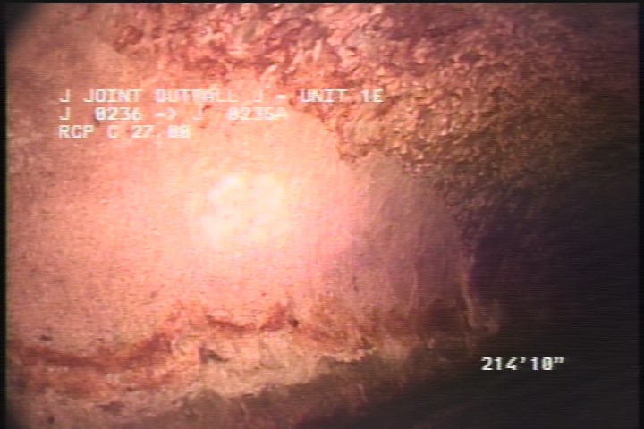 Surface Spalling, from 08 to 11 o'clock, within 8 inches of joint: YES - PEELING CONCRETE
