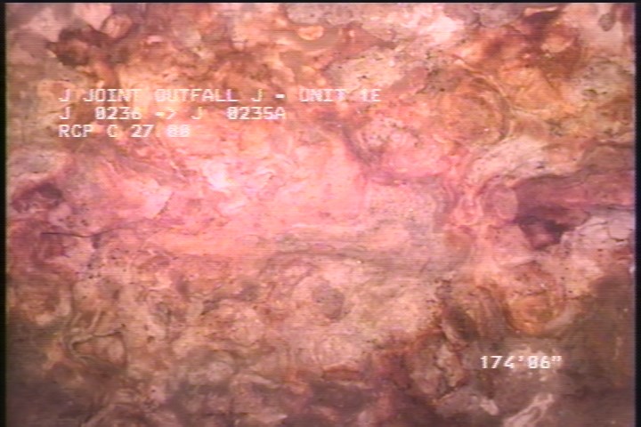 Surface Spalling, from 08 to 04 o'clock, within 8 inches of joint: NO - BLISTERING PEELING CONCRETE UNDER MAG COAT