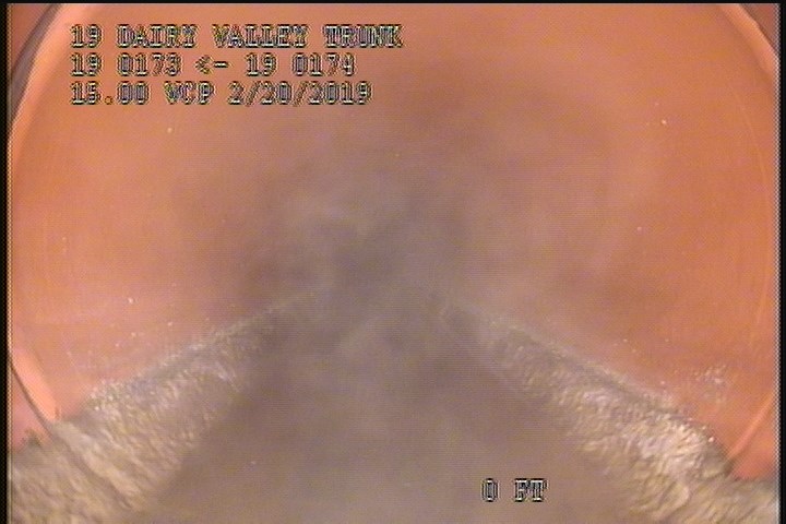 Deposits Attached Grease, 5 %of cross sectional area, from 04 to 08 o'clock, , within 8 inches of joint: YES, Start